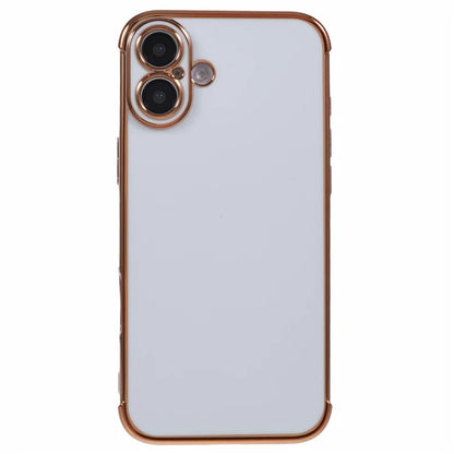 For iPhone 16 Case Electroplated Frame TPU Soft Phone Cover