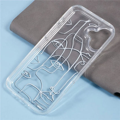 For iPhone 16 Plus TPU Case Pattern Printing Shockproof Airbag Phone Cover
