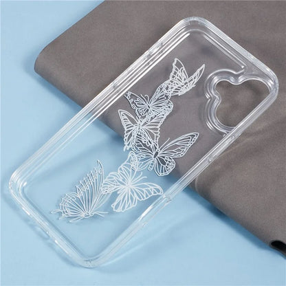 For iPhone 16 Plus TPU Case Pattern Printing Shockproof Airbag Phone Cover