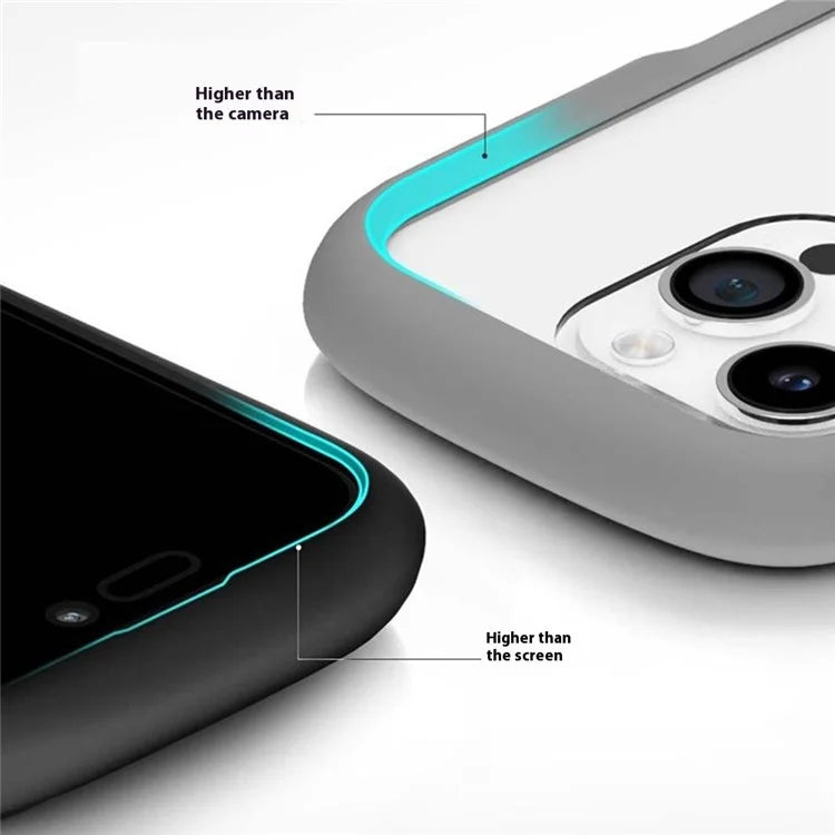 For iPhone 16 Pro Case Silicone+PC Airbag Corners Shockproof Phone Cover