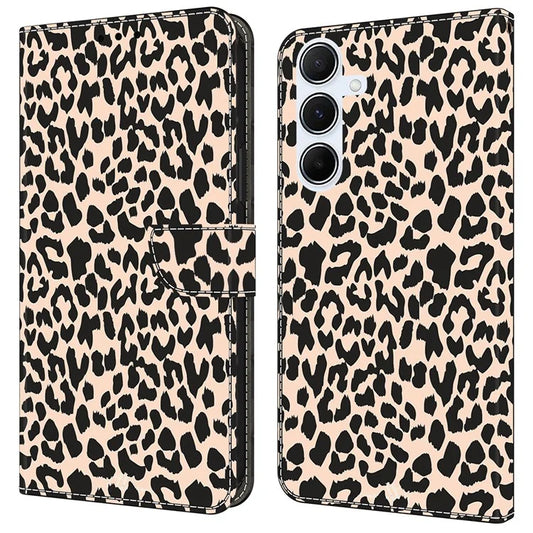 For Samsung Galaxy A55 5G Case Pattern Printed Protective Cover TPU+PU Leather Flip Phone Case