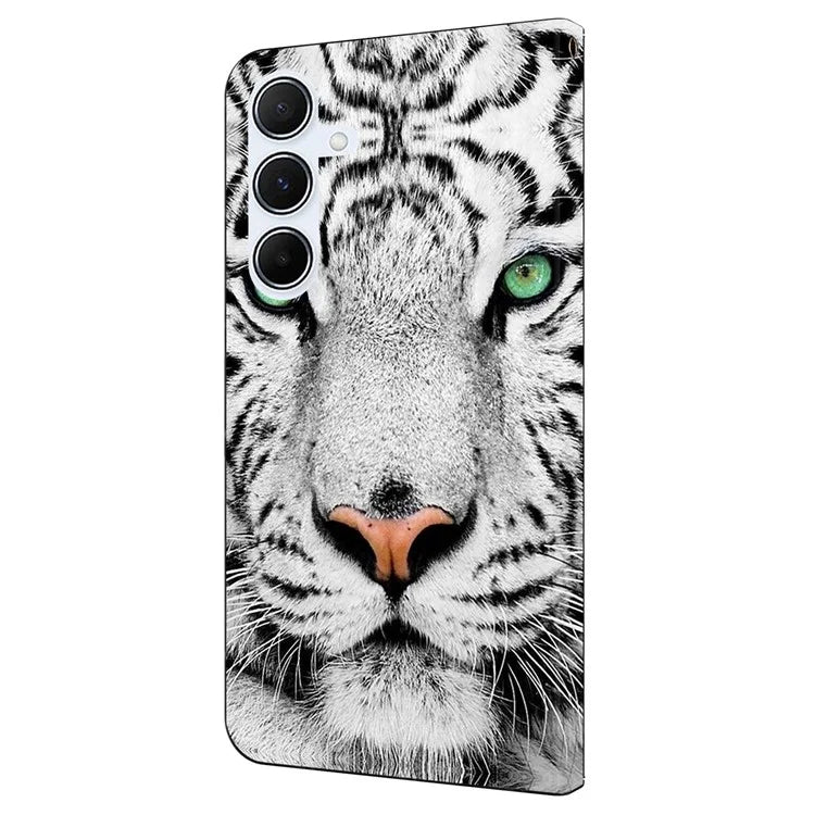 For Samsung Galaxy A05s 4G Case Pattern Printed Protective Cover TPU+PU Leather Flip Phone Case