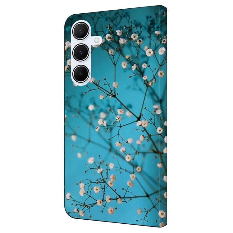 For Samsung Galaxy A05s 4G Case Pattern Printed Protective Cover TPU+PU Leather Flip Phone Case