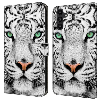 For Samsung Galaxy A14 4G / 5G Case Pattern Printed Protective Cover TPU+PU Leather Flip Phone Case