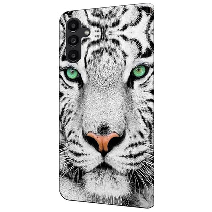 For Samsung Galaxy A14 4G / 5G Case Pattern Printed Protective Cover TPU+PU Leather Flip Phone Case