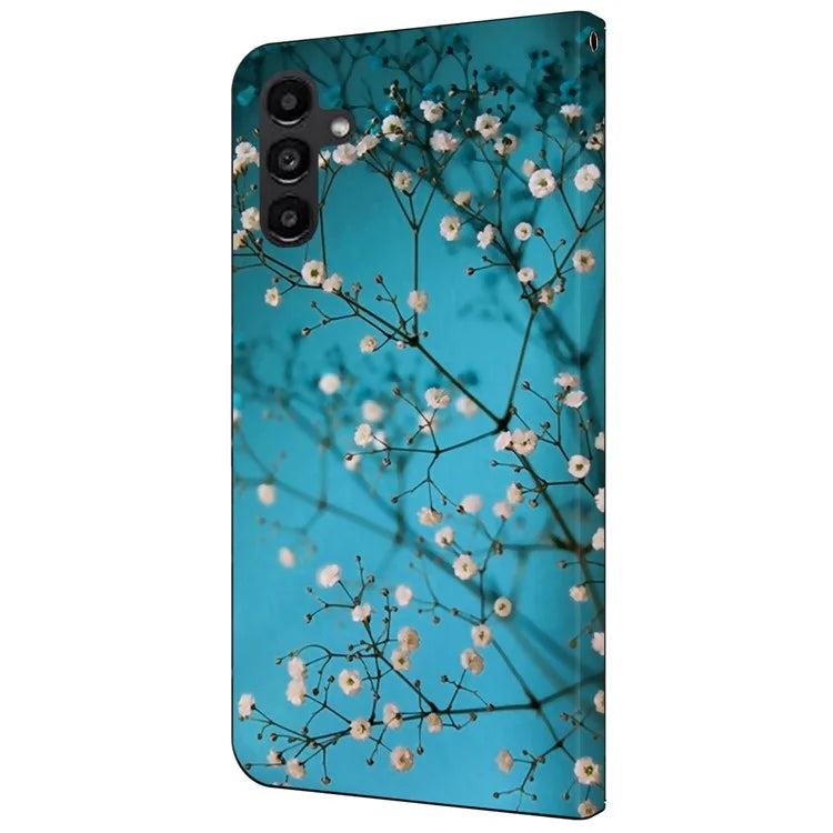 For Samsung Galaxy A14 4G / 5G Case Pattern Printed Protective Cover TPU+PU Leather Flip Phone Case