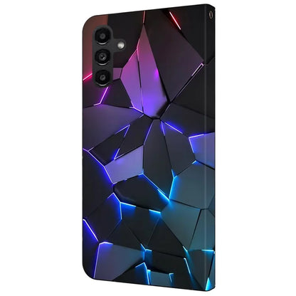 For Samsung Galaxy A14 4G / 5G Case Pattern Printed Protective Cover TPU+PU Leather Flip Phone Case