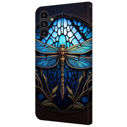 For Samsung Galaxy A14 4G / 5G Case Pattern Printed Protective Cover TPU+PU Leather Flip Phone Case