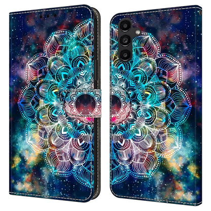 For Samsung Galaxy A14 4G / 5G Case Pattern Printed Protective Cover TPU+PU Leather Flip Phone Case