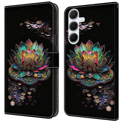 For Samsung Galaxy A16 5G Case Pattern Printed Protective Cover TPU+PU Leather Flip Phone Case