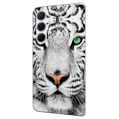 For Samsung Galaxy A25 5G (Global) (161.0 x 76.5 x 8.3mm) Case Pattern Printed Protective Cover TPU+PU Leather Flip Phone Case