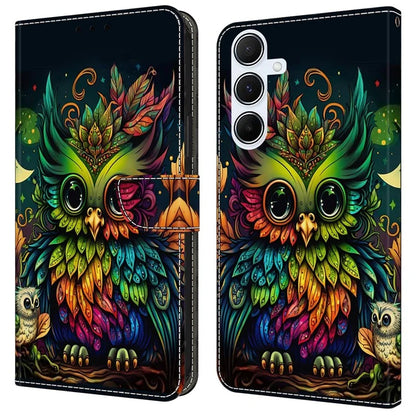 For Samsung Galaxy A25 5G (Global) (161.0 x 76.5 x 8.3mm) Case Pattern Printed Protective Cover TPU+PU Leather Flip Phone Case