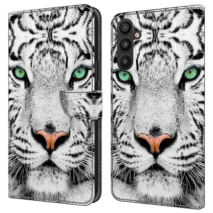 For Samsung Galaxy A34 5G Case Pattern Printed Protective Cover TPU+PU Leather Flip Phone Case