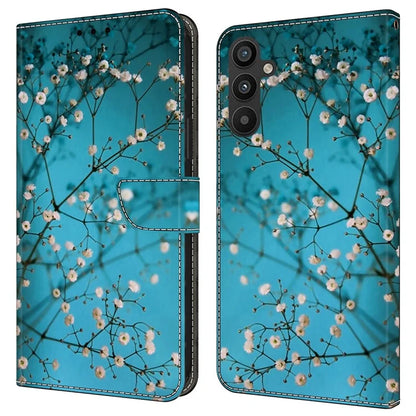 For Samsung Galaxy A34 5G Case Pattern Printed Protective Cover TPU+PU Leather Flip Phone Case