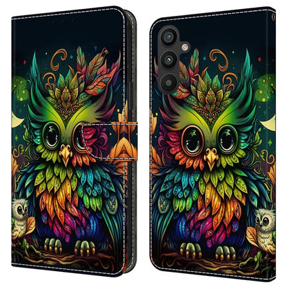For Samsung Galaxy A34 5G Case Pattern Printed Protective Cover TPU+PU Leather Flip Phone Case