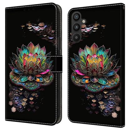 For Samsung Galaxy A34 5G Case Pattern Printed Protective Cover TPU+PU Leather Flip Phone Case