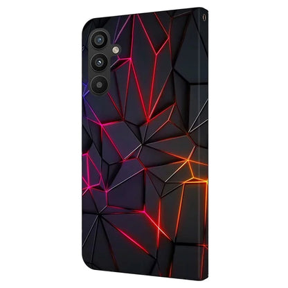 For Samsung Galaxy A35 5G Case Pattern Printed Protective Cover TPU+PU Leather Flip Phone Case