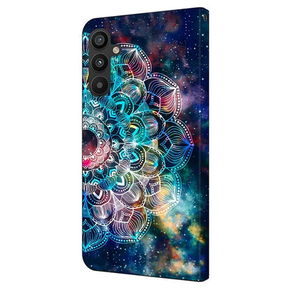 For Samsung Galaxy A35 5G Case Pattern Printed Protective Cover TPU+PU Leather Flip Phone Case
