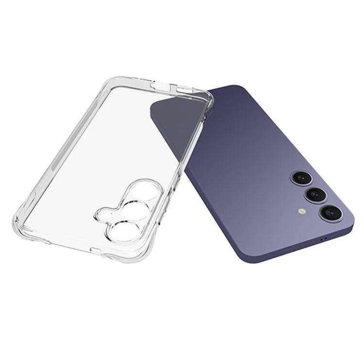 For Samsung Galaxy S25+ TPU Phone Case Non-Slip Transparent Mobile Phone Cover