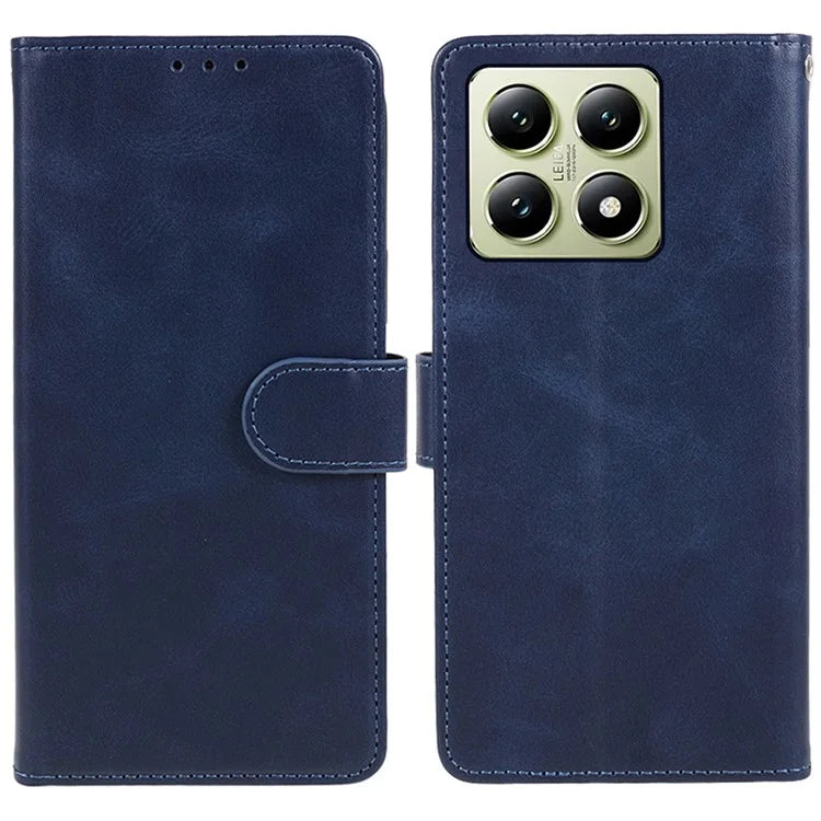 For Xiaomi 14T Pro Case PU Leather Wallet Protective Phone Cover Calf Texture