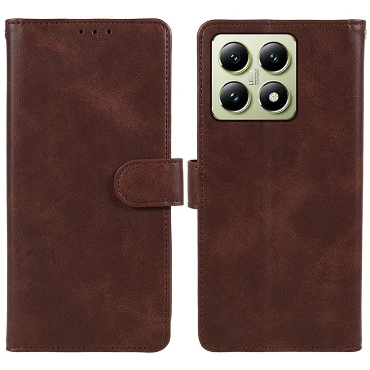 For Xiaomi 14T Pro Case PU Leather Wallet Protective Phone Cover Calf Texture