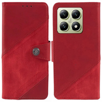 For Xiaomi 14T Case Splicing Texture Leather Phone Cover Viewing Stand