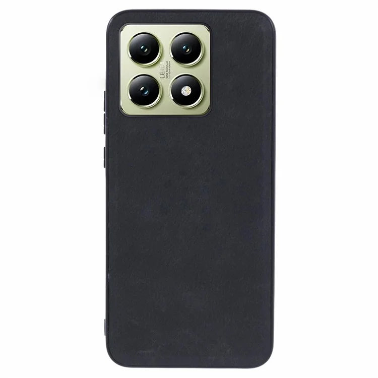 For Xiaomi 14T Case Retro Leather Coated PC+TPU Phone Cover