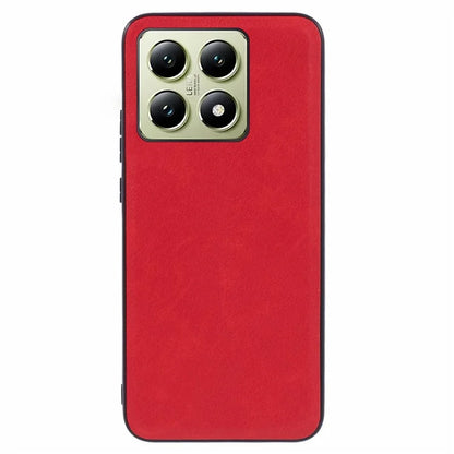 For Xiaomi 14T Case Retro Leather Coated PC+TPU Phone Cover