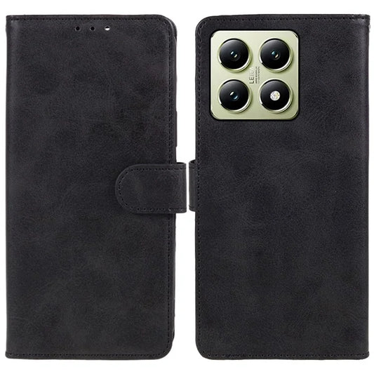 For Xiaomi 14T Case PU Leather Wallet Protective Phone Cover Calf Texture
