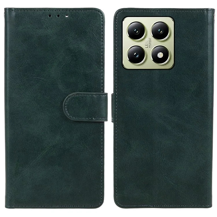 For Xiaomi 14T Case PU Leather Wallet Protective Phone Cover Calf Texture