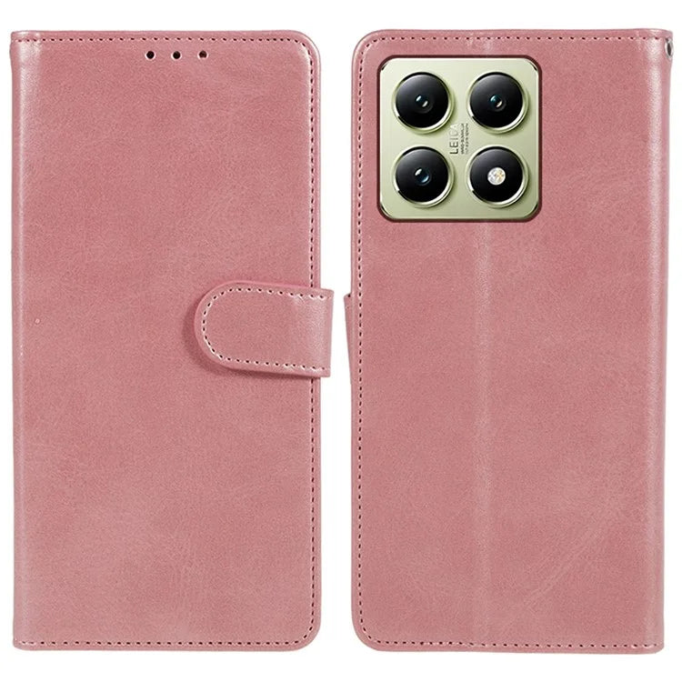 For Xiaomi 14T Case PU Leather Wallet Protective Phone Cover Calf Texture