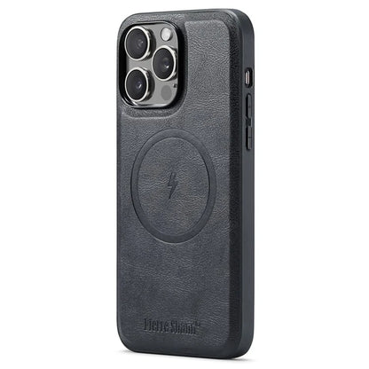 FIERRE SHANN 028 Style For iPhone 16 Pro Max Case Magnetic Detachable Card Slots Leather Back Cover