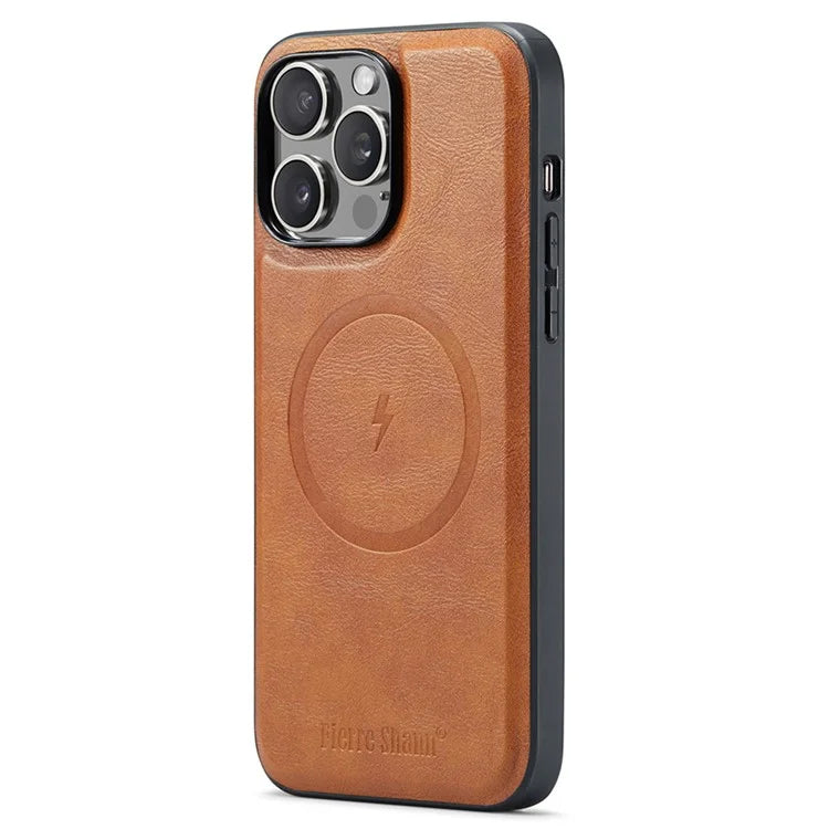 FIERRE SHANN 028 Style For iPhone 16 Pro Max Case Magnetic Detachable Card Slots Leather Back Cover