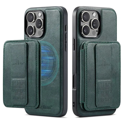 FIERRE SHANN 028 Style For iPhone 16 Pro Max Case Magnetic Detachable Card Slots Leather Back Cover