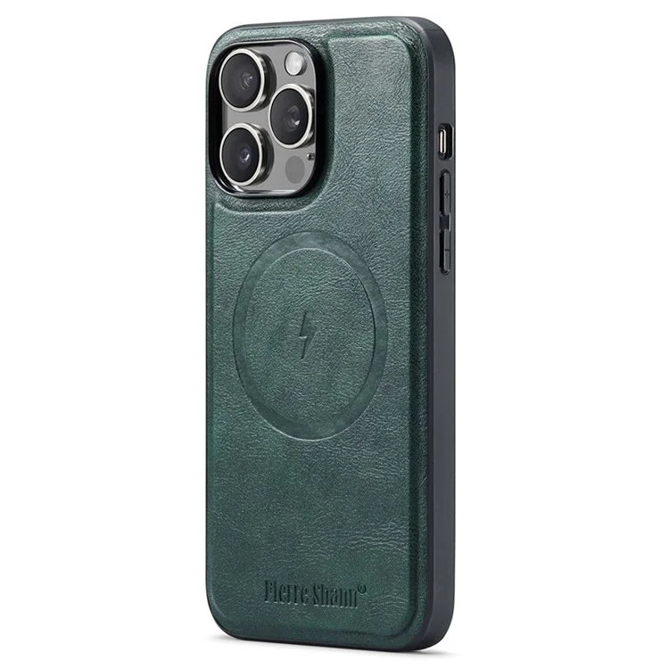 FIERRE SHANN 028 Style For iPhone 16 Pro Max Case Magnetic Detachable Card Slots Leather Back Cover
