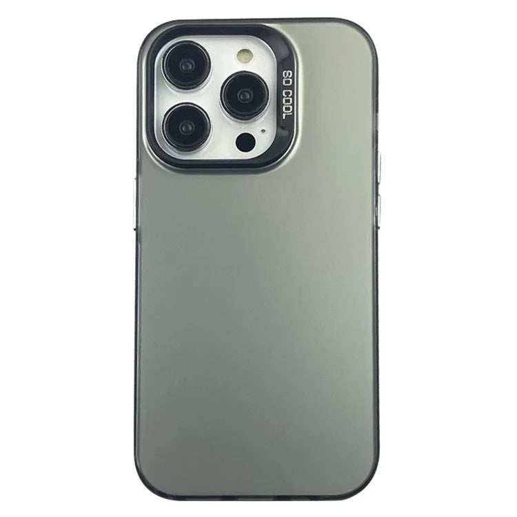 For iPhone 16 Pro Case IMD Silver Color Finish TPU+PC Phone Cover