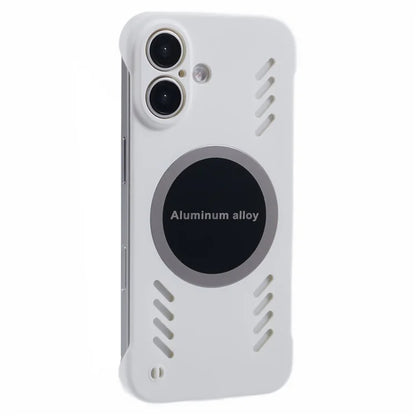 For iPhone 16 Plus Case Hard PC Frameless Heat Dissipation Phone Cover