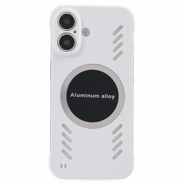 For iPhone 16 Plus Case Hard PC Frameless Heat Dissipation Phone Cover