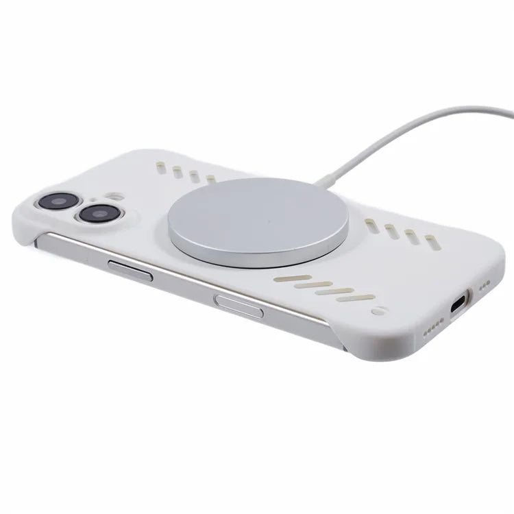 For iPhone 16 Plus Case Hard PC Frameless Heat Dissipation Phone Cover