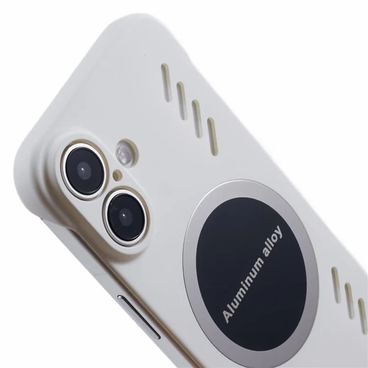 For iPhone 16 Plus Case Hard PC Frameless Heat Dissipation Phone Cover