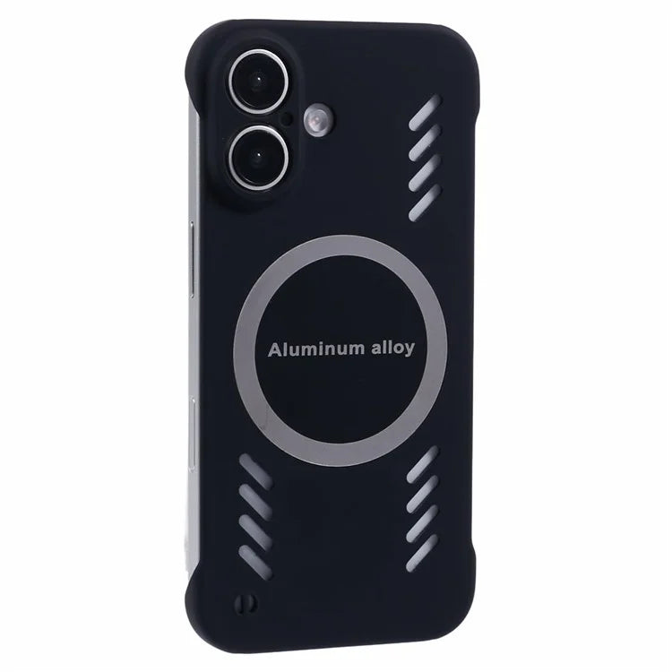 For iPhone 16 Plus Case Hard PC Frameless Heat Dissipation Phone Cover