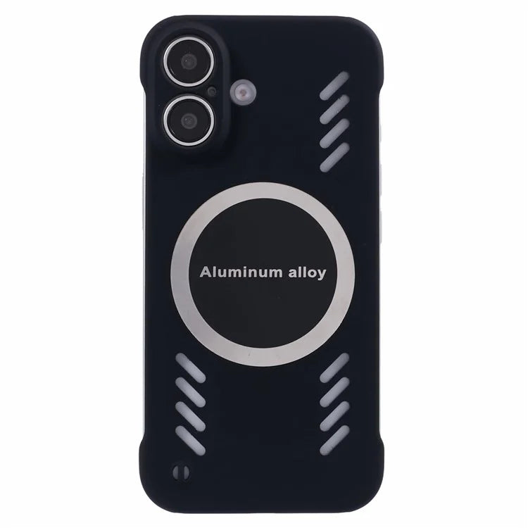 For iPhone 16 Plus Case Hard PC Frameless Heat Dissipation Phone Cover