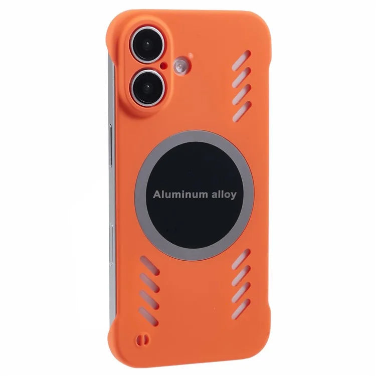 For iPhone 16 Plus Case Hard PC Frameless Heat Dissipation Phone Cover
