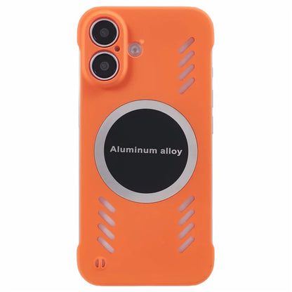For iPhone 16 Plus Case Hard PC Frameless Heat Dissipation Phone Cover