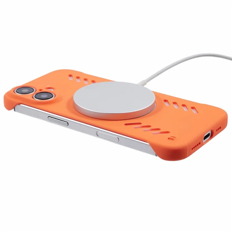 For iPhone 16 Plus Case Hard PC Frameless Heat Dissipation Phone Cover