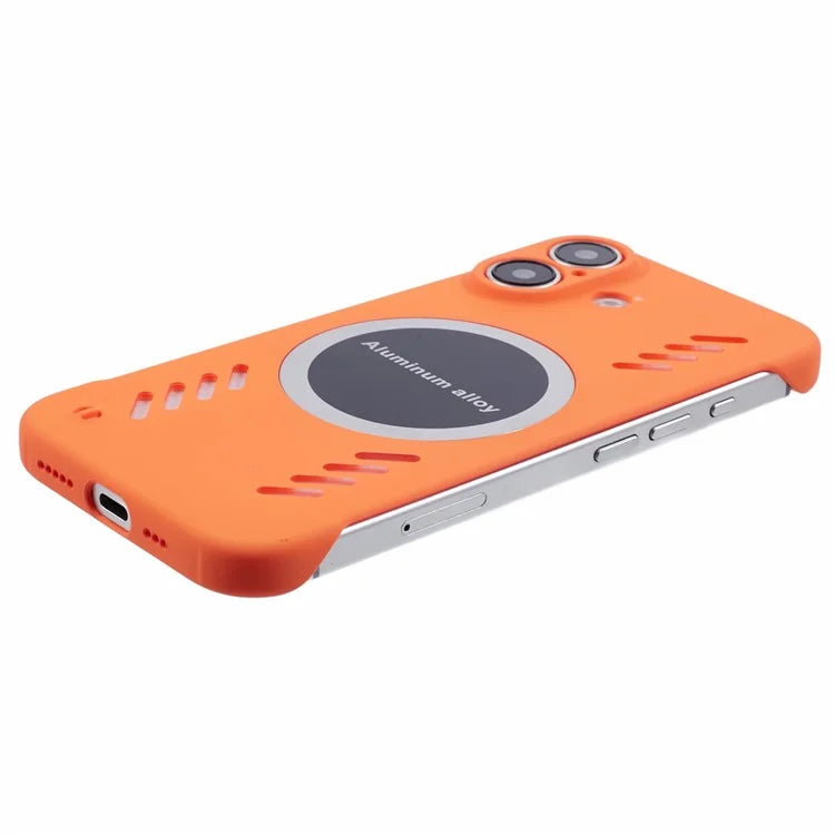 For iPhone 16 Plus Case Hard PC Frameless Heat Dissipation Phone Cover