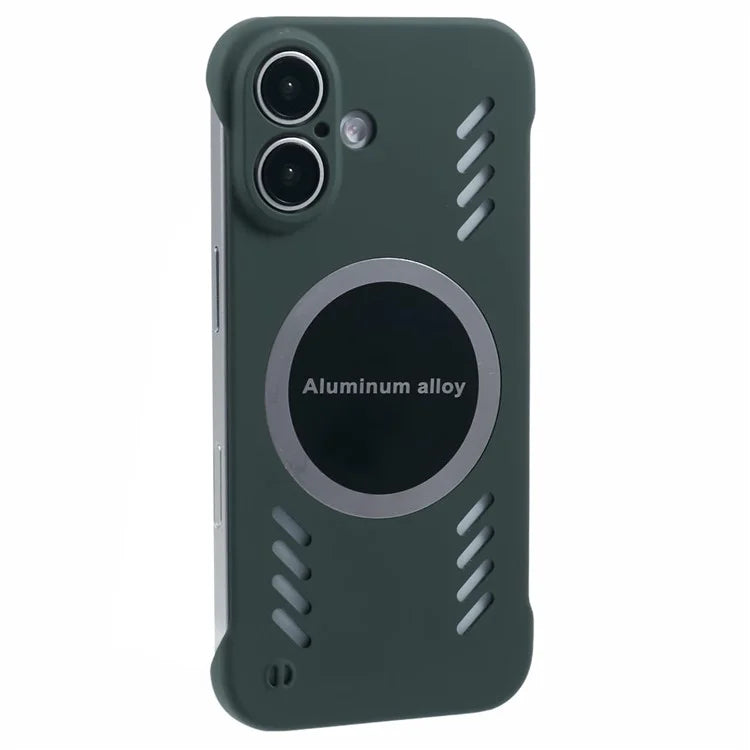 For iPhone 16 Plus Case Hard PC Frameless Heat Dissipation Phone Cover
