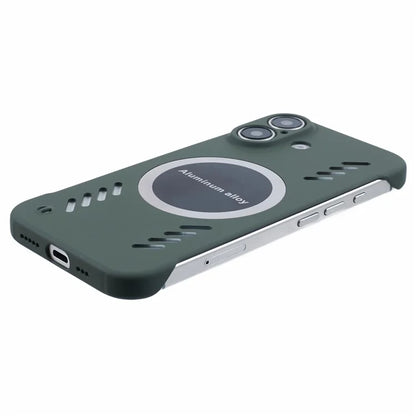 For iPhone 16 Plus Case Hard PC Frameless Heat Dissipation Phone Cover