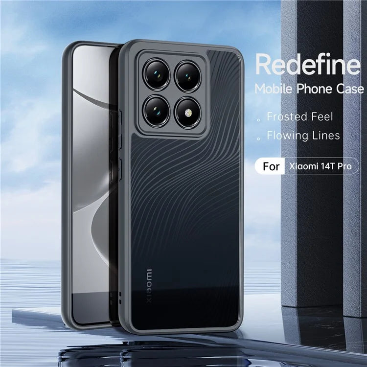 DUX DUCIS Aimo Series For Xiaomi 14T Pro Case TPU+PC Matte Phone Cover (REACH Certification) - Black
