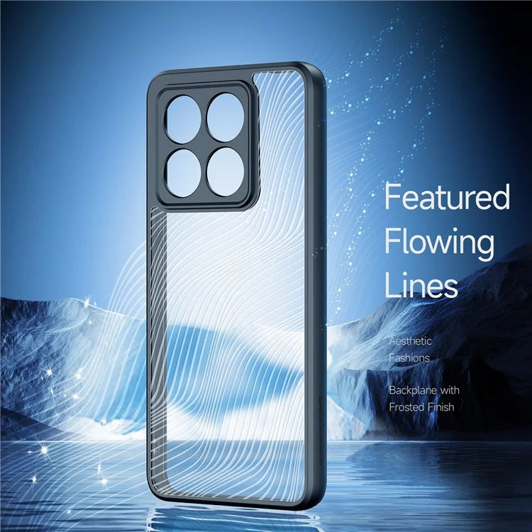 DUX DUCIS Aimo Series For Xiaomi 14T Pro Case TPU+PC Matte Phone Cover (REACH Certification) - Black